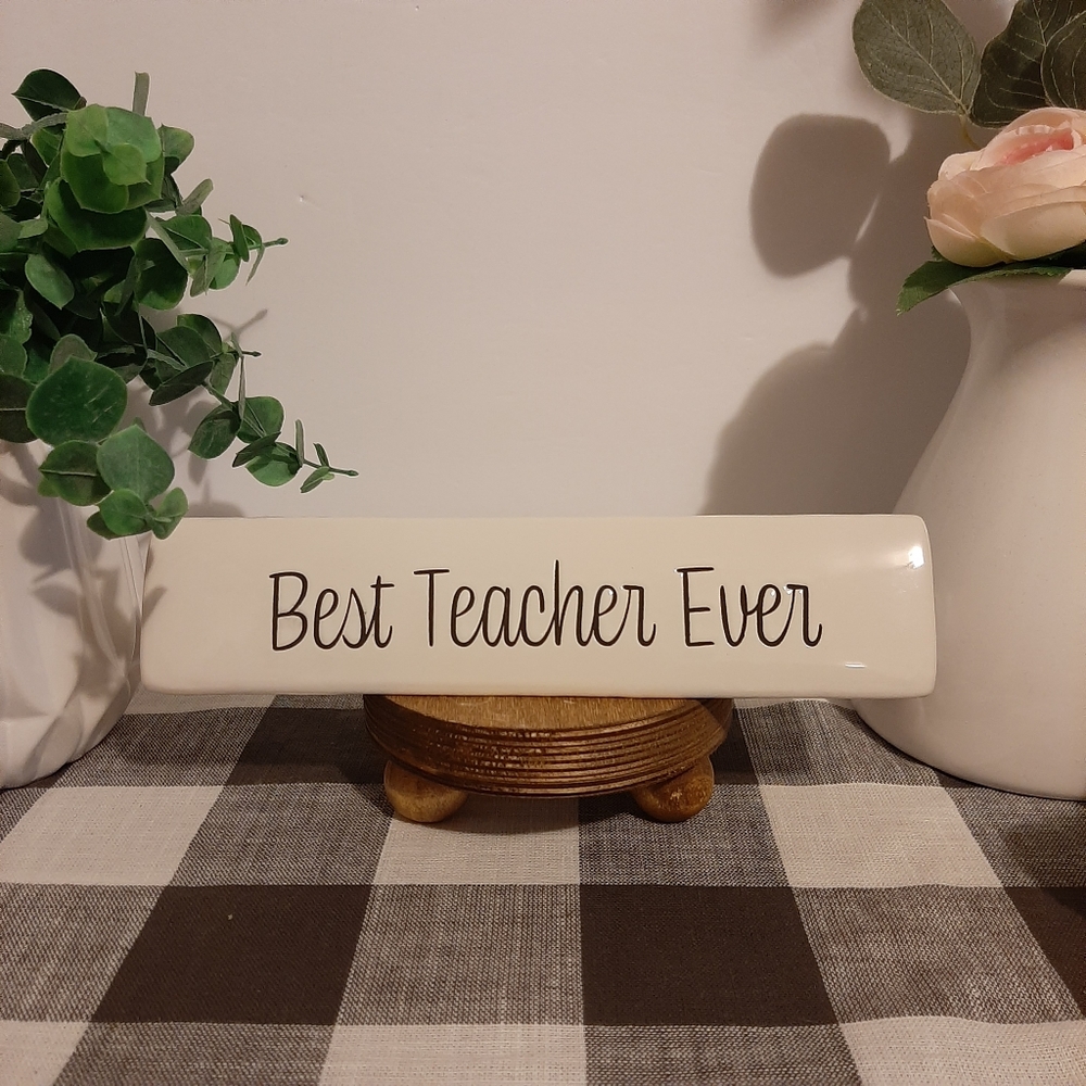 Ceramic desk sign "Teacher"